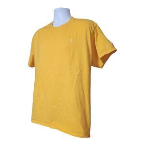 Columbia Yellow Solid Short‎ Sleeve T-Shirt L Large